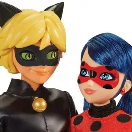 Miraculous Ladybug & Cat Noir Puppen Set