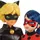 Miraculous Ladybug & Cat Noir Puppen Set