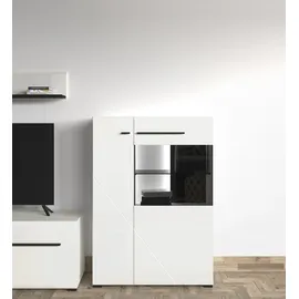 INOSIGN Highboard Trentino 87,5 x 124 x 35 cm Weiß