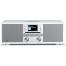 TechniSat DIGITRADIO 650 - Internetradio mit DAB+/UKW/CD-Player/Bluetooth/Wireless charging, - Weiß