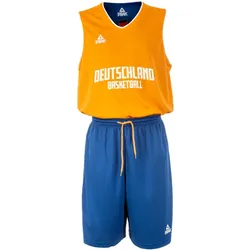 PEAK Deutschland wendbares Basketballtrikot-Set 25037 - orange/blue XXL