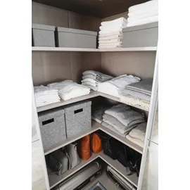 Rauch Quadra weiß (alpinweiß, hochglanz weiß), B:181cm H:229cm T:187cm, Holzwerkstoff, Schränke, Schwebetürenschrank, Eckschrank inkl. Türendämpfer und Schubladeneinsatz