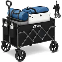 Sekey Bollerwagen Faltbar Klein 70L 80KG, Handwagen Klappbar, Faltbarer
