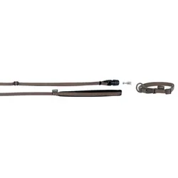 KERBL GoLeyGo Set, Halsband + Bandleine mit Adapter 15mm x 29-45cm, 1cm x 1,4-2m, braun, S, max.15kg