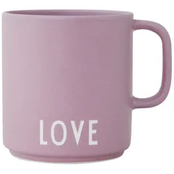 Design Letters - AJ Favourite Porzellan Becher mit Henkel, Love / lavendel