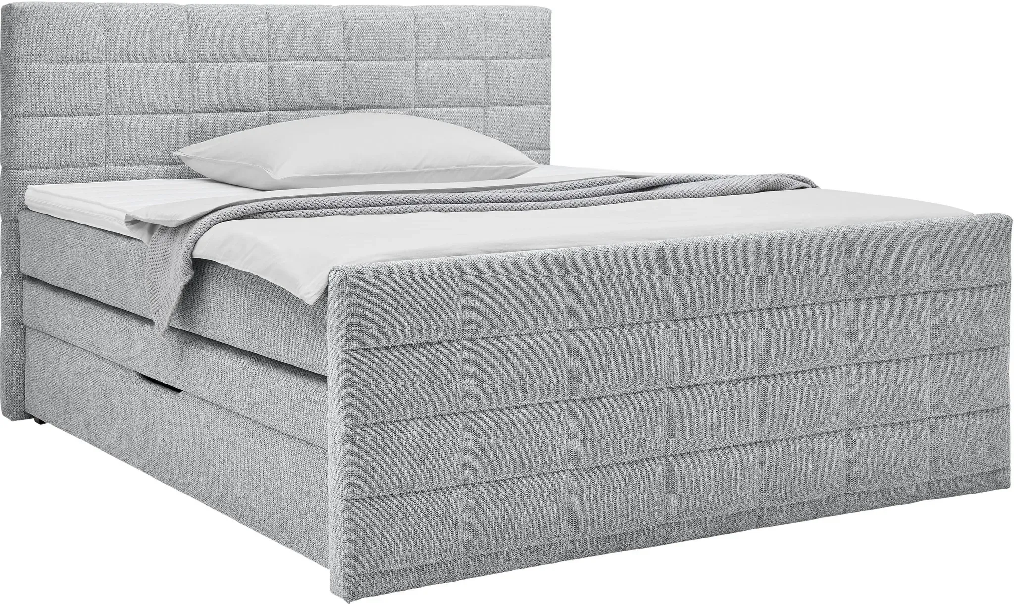 Boxspringbett Damon in Grau ca. 160x200cm