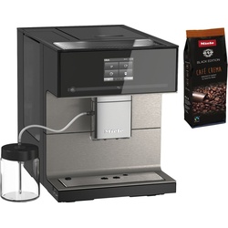 Miele Kaffeevollautomat CM7550 CoffeePassion, inkl. Milchgefäß, Kaffeekannenfunktion schwarz