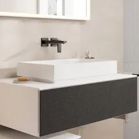 Hansgrohe Xuniva Evo E Aufsatzwaschtisch 650/400, ohne Hahnloch und