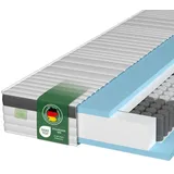 Hochwertige 7-Zonen Federkernmatratze | 140 x 200 cm | H4 | 21 cm hoch | DREAMSTAR Gold