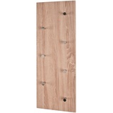 Haku-Möbel HAKU Möbel Wandgarderobe 42090 braun Holz 7 Haken 80,0 x 30,0 cm