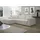 Fun Möbel Ecksofa Schlafsofa Sofa CONOR PREMIUM Stoff Poso Altweiß Ottomane Links - Weiß