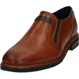 Bugatti Herren Business Lederschuhe mit Langlebiger Imprägnierung und Extrabreiter Passform, Cognac Braun, 47 EU