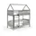 masseno Etagenbett ELENA 80 x 190 cm Kiefer massiv grau