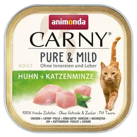 Animonda Carny Pure & Mild Adult Huhn Katzenminze 32 x 100 g