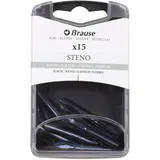 Brause 150361B Packung mit 15 Stenofedern mehrfarbig