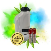 TronicXL Grow Taschenmikroskop + Akkus Lupe Mikroskop für Trichome Ernte Weed Minimikroskop (120x-60x)