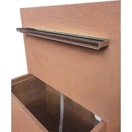 Köhko Wasserspiel bepflanzbarer Wasserfall-Brunnen mit LED Höhe 92 cm