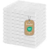 LAVEA Elena Handtuchset 10-tlg. weiß