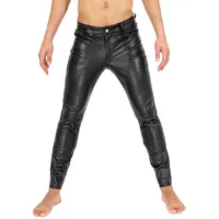 BOCKLE Lederhose Bockle® Tube Aniline Zip Lederhose Lederjeans Herren Leder Hose 31