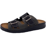 Helix Herren Pantoletten Schwarz Leder - 41 EU