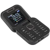 GOWENIC 2G Small Klapphandy, Faltbares Handy mit LED Taschenlampe, 1,77 Zoll Kleines Display, Entsperrtes Klapphandy, Unterstützt UKW Radio, Mediaplayer, Schnellwahl (Black)