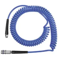 Riegler Spiralschlauch-Stahlkupplung-Set, PU, Schlauch-Ã ̧ 10x6,5, 7,5 m