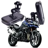 Motorrad Handyhalterung Handy Fahrradhalterung Handyhalter Fahrrad 360 Rotierender Gps-Motorrad-Telefonhalter Wasserdichte Tasche Fahrrad-Telefonhalter Verstellbarer Lenkerhalter Moto Mount-Kartenstec