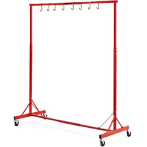 Vevor Haken Stahl 1,5-2,1 m höhenverstellbar rot