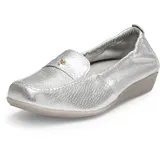 VITAFORM Mokassin Damen Silber 39
