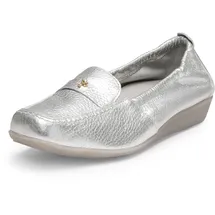 VITAFORM Mokassin Damen Silber 39