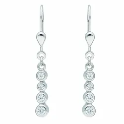 Paar Ohrhänger ADELIA ́S "Damen Silberschmuck", silber, Ohrringe, Damen, Damen, Silber 925 (Sterlingsilber), mit Zirkonia Silberschmuck für Damen