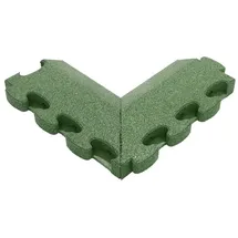 Gum-tech Negatives Eckstück ""Abgeschrägt"" für Fallschutzplatten, Grün, 6 cm