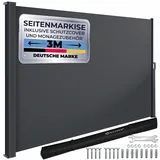 Kesser Seitenmarkise 180 x 300 cm dunkelgrau