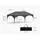 Woltu Pavillon 3 x 6 m inkl. 2 Seitenteile Grau