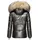 Navahoo Damen Winterjacke Steppjacke mit Kunstfellkapuze Tikunaa Anthracite Gr. L - L