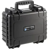 B&W Outdoor Case Typ 3000 schwarz mit DJI Mavic Air 2 Einsatz schwarz (3000/B/MavicA2)