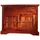 Massivmoebel24 Eckkommode 107 x 80 x 54 cm Nougat lackiert / Braun