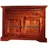 Massivmoebel24 Eckkommode 107 x 80 x 54 cm Nougat lackiert / Braun