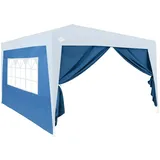 DEUBA Pavillon Seitenwände für Capri 3x6m blau