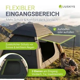 Juskys EasyFlow L Dunkelgrau/Khaki