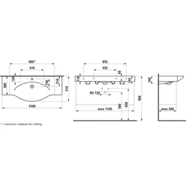 Laufen Palace Waschtisch 120 x 51 cm (H8117040001041)