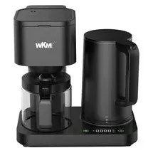 WKM 2 in 1 Kaffeemaschine und Wasserkocher KWK-1600 schwarz Kunststoff Glas - schwarz