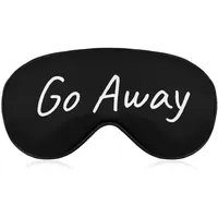 Go Away Schlafmaske, lustige Augenbinde zum Schlafen, elastische Verdunkelungs-Augenmaskenabdeckung für volle Nachtruhe, Reisen und Nickerchen