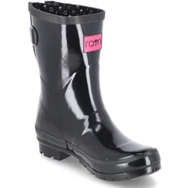 rajn Gummistiefel Mid-Boot, Glossy Black, Naturkautschuk UZW210 schwarz - Gr.: 37