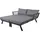 Garden Pleasure Delia Doppelliege 174 x 85 x 62 cm dunkelgrau/hellgrau