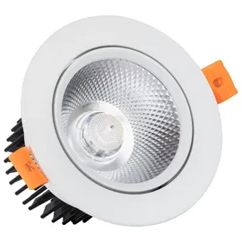 LEDKIA LED Downlight Einbaustrahler 12W Rund COB CRI90 Ausschnitt Ø 90 mm No Flicker 4000K Neutralweiß