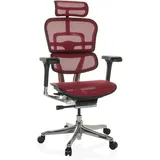 HJH Office Bürostuhl ERGOHUMAN GEN2 Netzstoff Rot