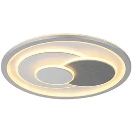 GLOBO LED Deckenleuchte 1 rund Chrom weiß matt