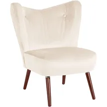 Max Winzer Sessel Sari Samtvelours 70 x 86 x 69 cm Creme