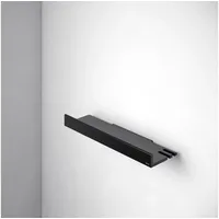 Keuco Duschablage aus Aluminium, schwarz, abnehmbarer Korb, mit Ablaufschlitzen,